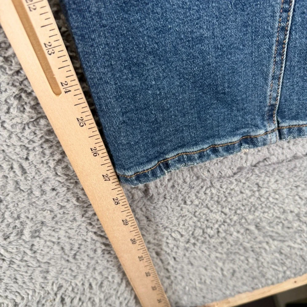 Jessica Simpson Jeans Womens 8 Blue Cotton Denim Tapered Barel Workwear Stretch - Picture 9 of 11